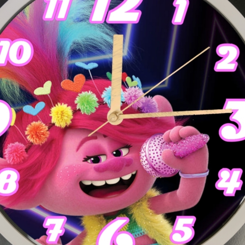 Poppy trolls clock - Picture 2 of 5